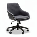 Fabric office chair with swivel base and adjustable height in gray 60 x 60 x 85cm